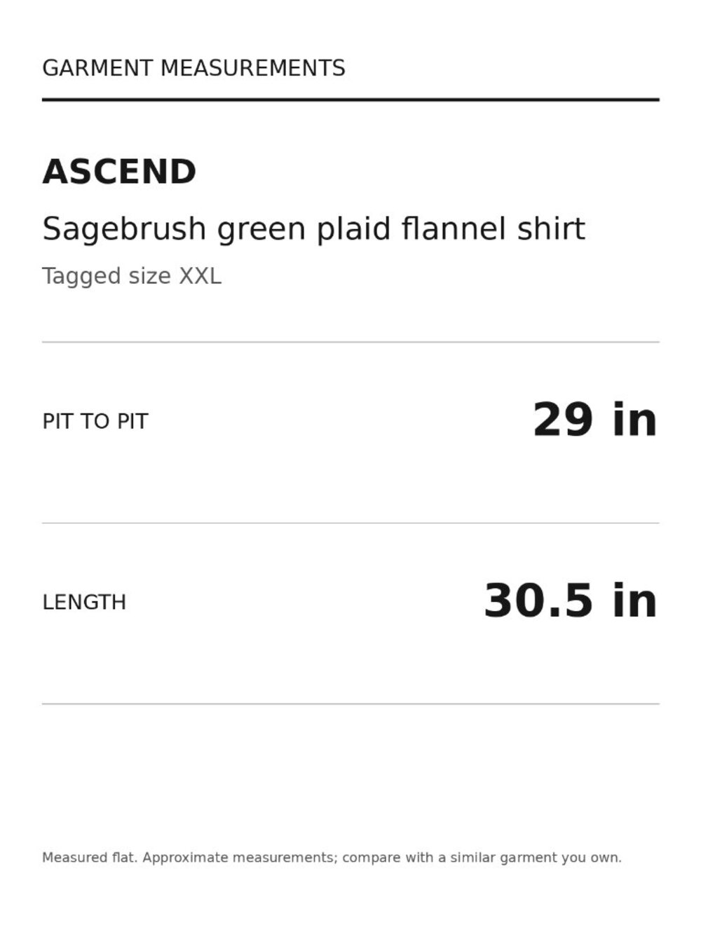 Ascend Women XXL Sagebrush Green Plaid Flannel Shirt NWT - Picture 11 of 11